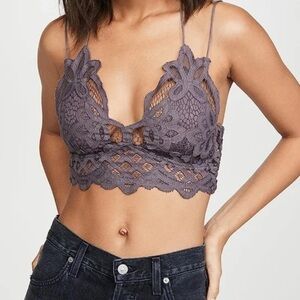 Free People Lavender Knit Tote